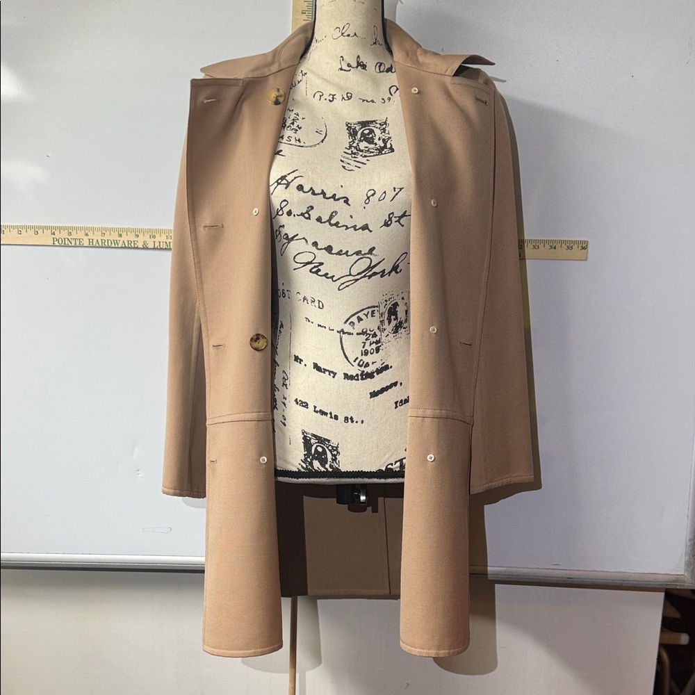 Vintage Hermes Camel Double-Breasted Trench Coat - SPECTACULAR COAT! - Picture 11 of 17